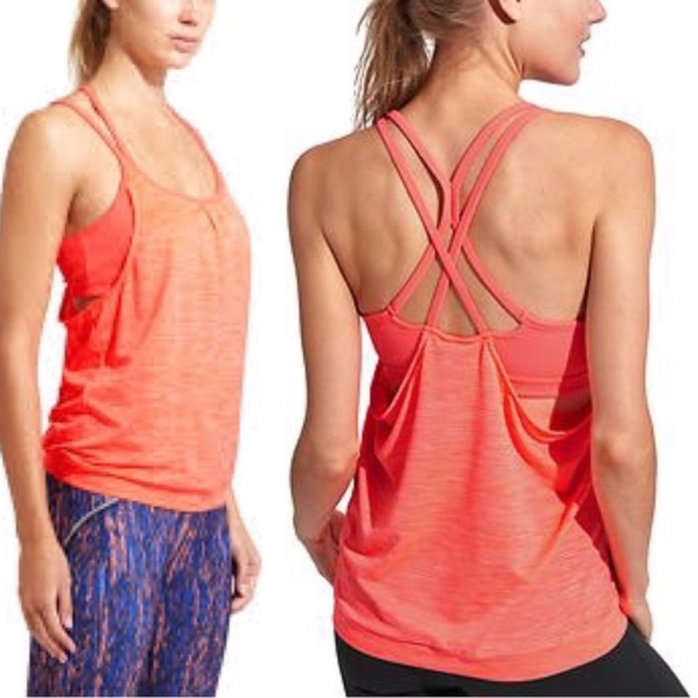 Athleta Coral Energize Racerback Tank Top